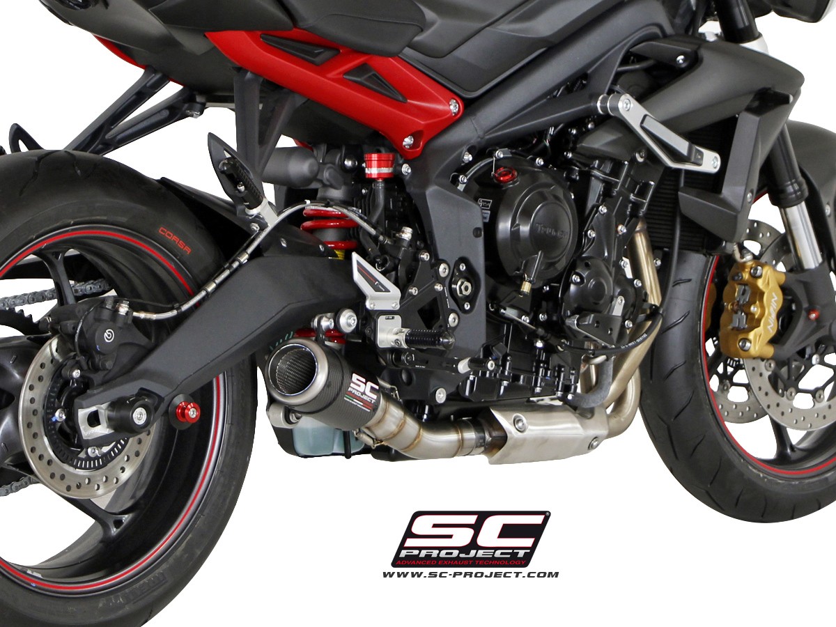 SC-Project CR-T Slip On Triumph Street Triple / R / RX 2013-2016 SC-Project CR-T Slip On Triumph Street Triple / R / RX 2013-2016