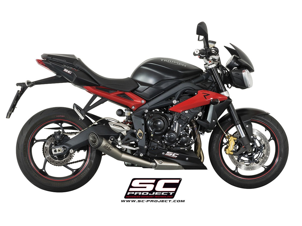 SC-Project S1 Conic Slip On Triumph Street Triple / R / RX  2013-2016