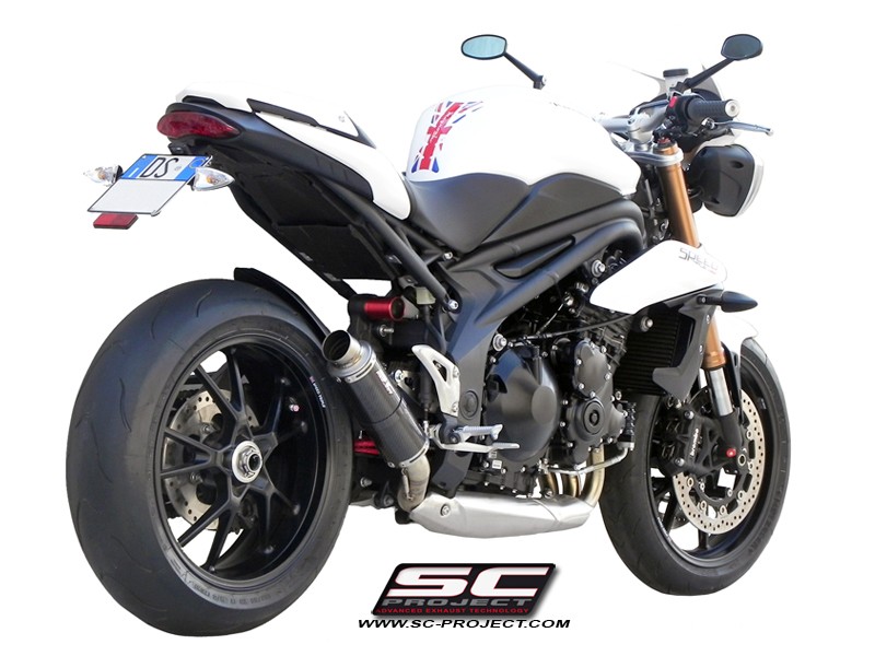 SC-Project GP M2 Low Mount Slip On (Single Muffler) Triumph Speed Triple / R 2011-2015