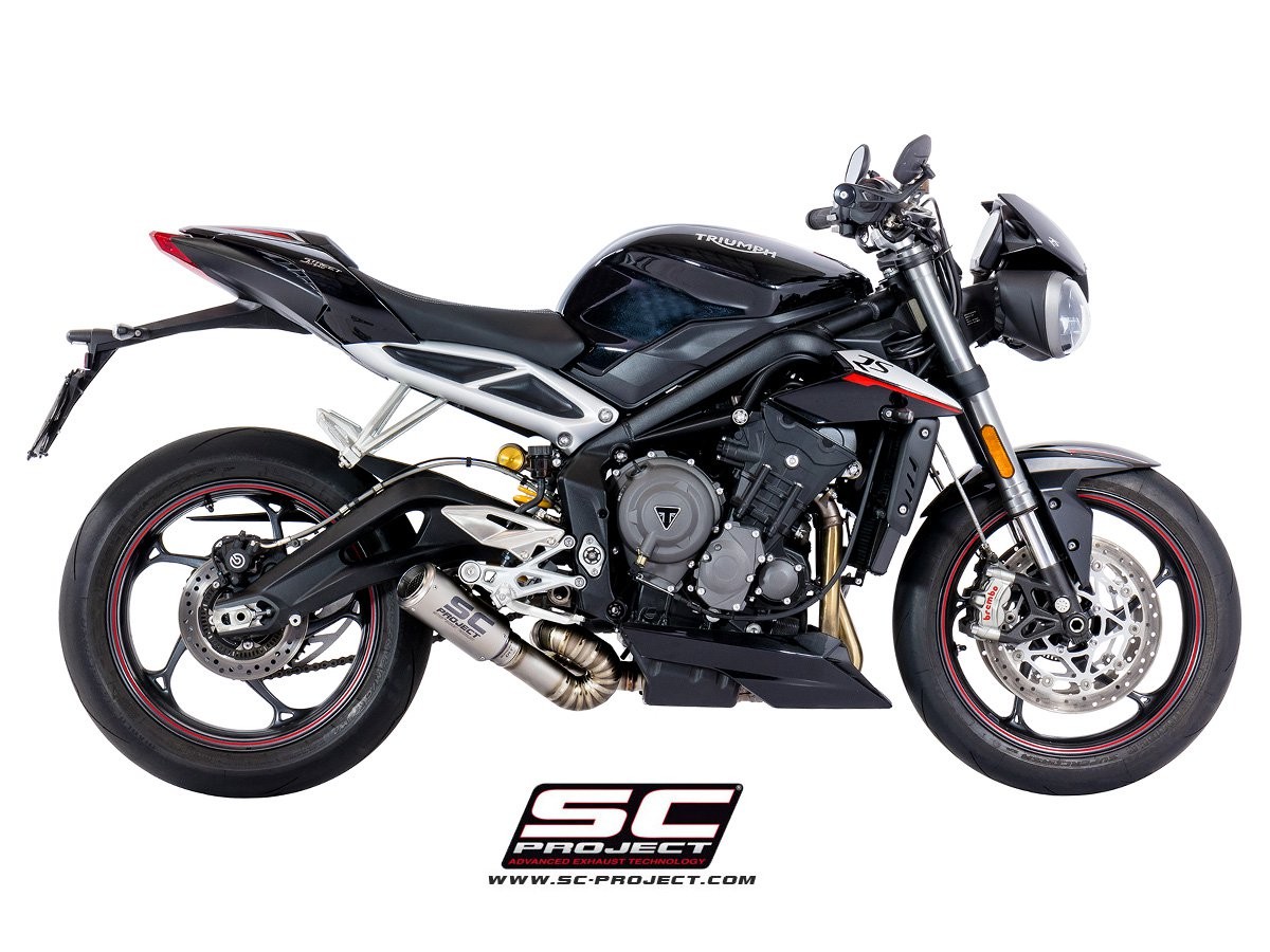 SC-Project CR-T Slip On Triumph Street Triple 765 R / S / RS  2017-2023
