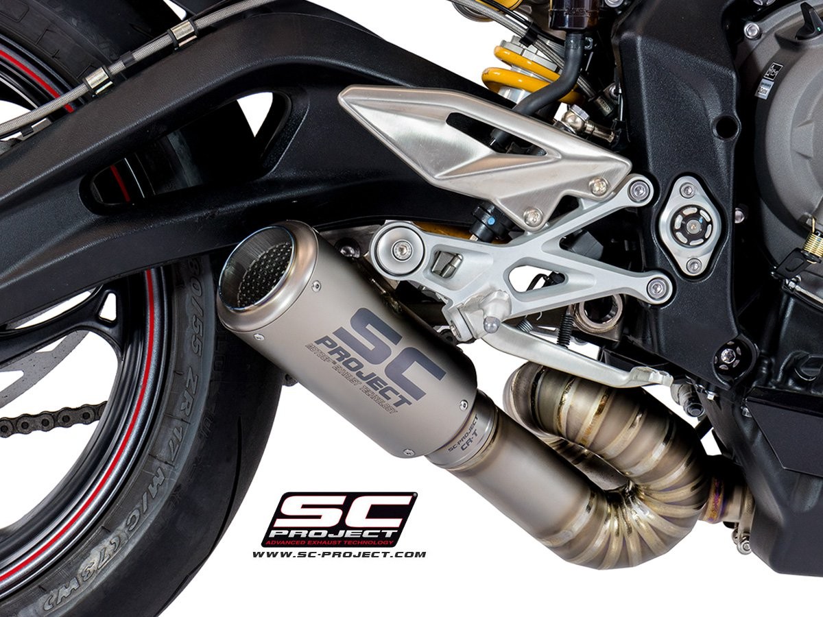SC-Project CR-T Slip On Triumph Street Triple 765 R / S / RS 2017-2023 SC-Project CR-T Slip On Triumph Street Triple 765 R / S / RS 2017-2023