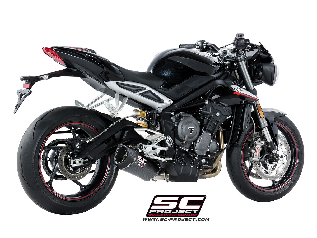SC-Project SC1-R Slip On Triumph Street Triple 765 R / S / RS  2017-2023
