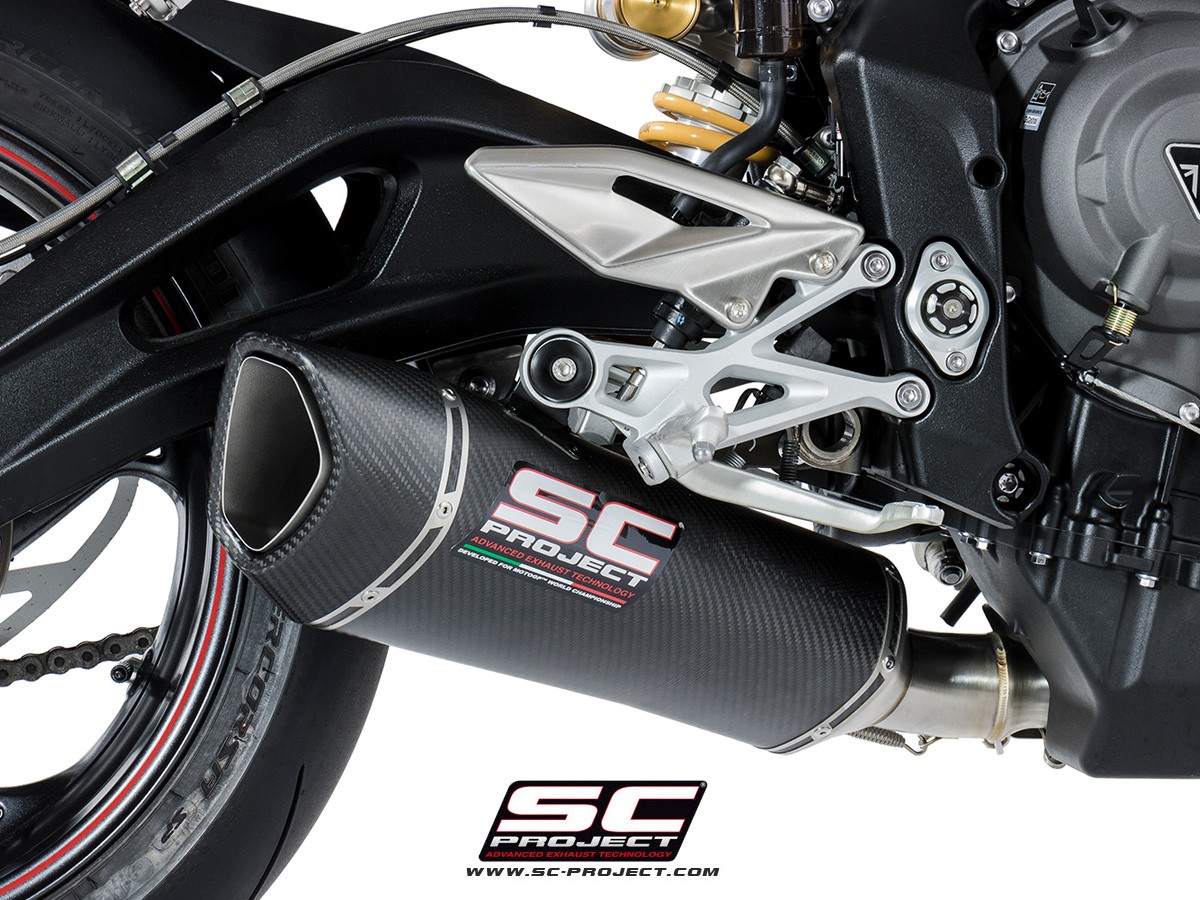SC-Project SC1-R Slip On Triumph Street Triple 765 R / S / RS  2017-2023