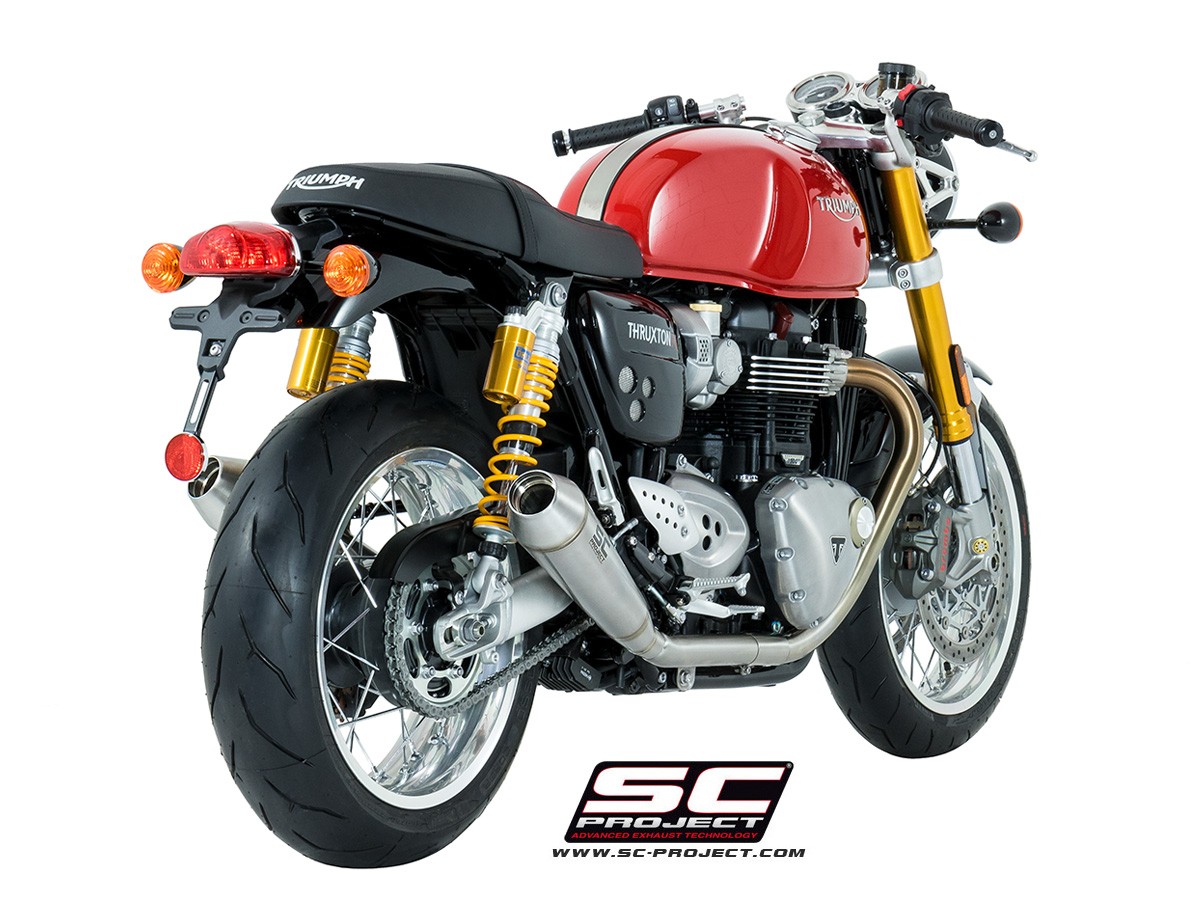 SC-Project Dual Conic Slip Ons Triumph Thruxton R 2016-2017