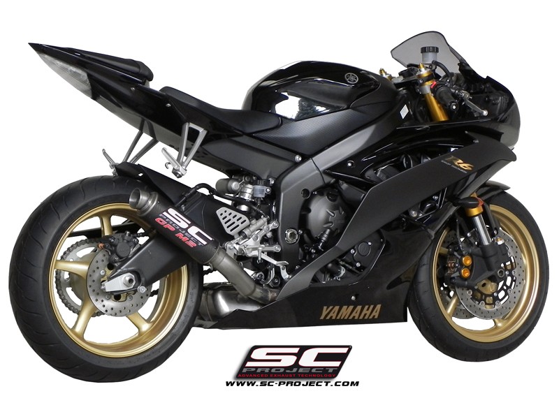 SC-Project GP M2 Slip On High Mount 2006-2016 Yamaha YZF-R6