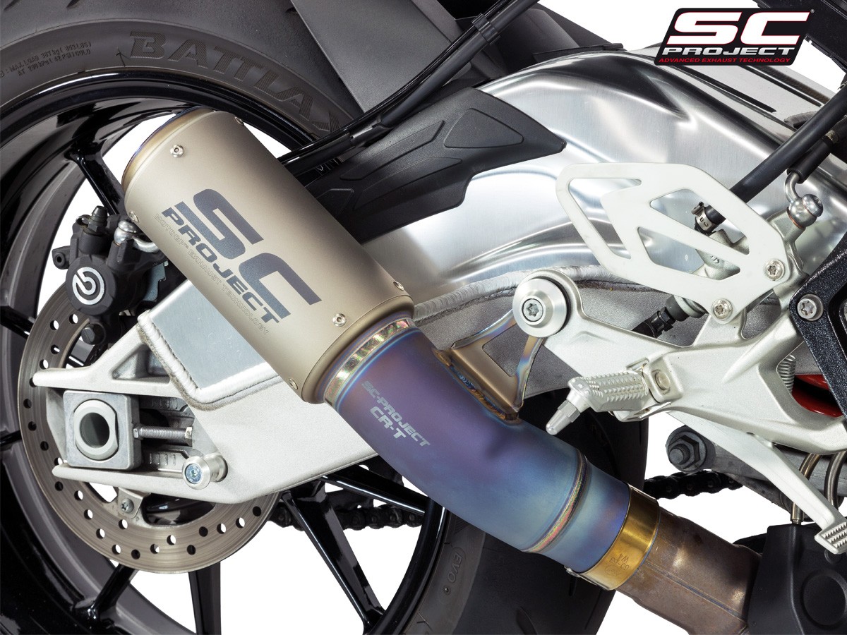 SC-Project 2015-2016 BMW S1000RR CR-T Slip On Exhaust w/ Titanium Midpipe