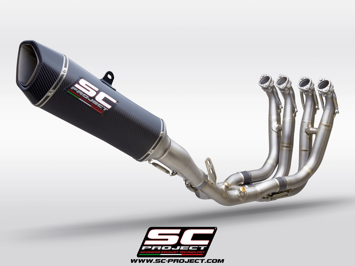 SC-Project SC1-R Full System Exhaust Standard Titanium/Carbon Fiber - BMW S1000RR (2020+)