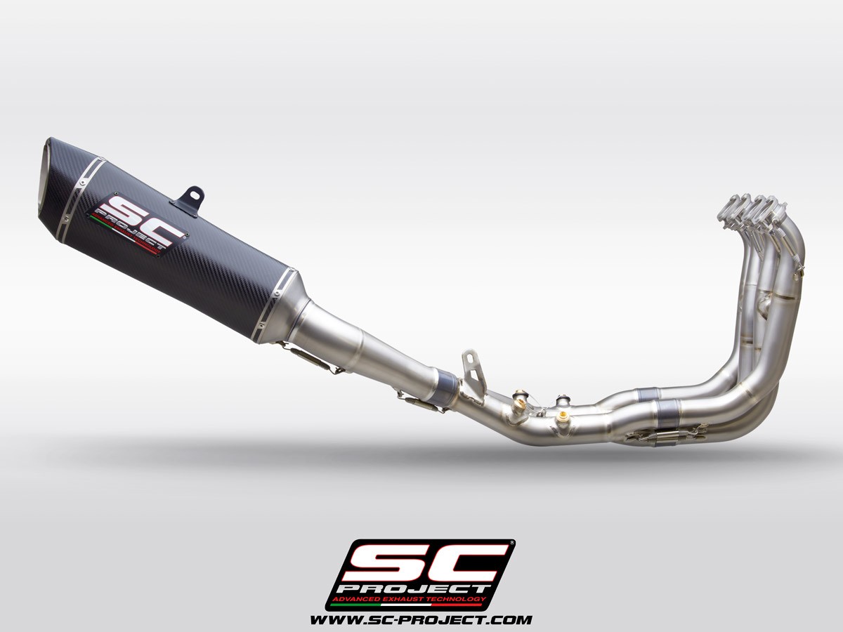 SC-Project SC1-R Full System Exhaust Standard Titanium/Carbon Fiber - BMW S1000RR / M1000RR (2020+)