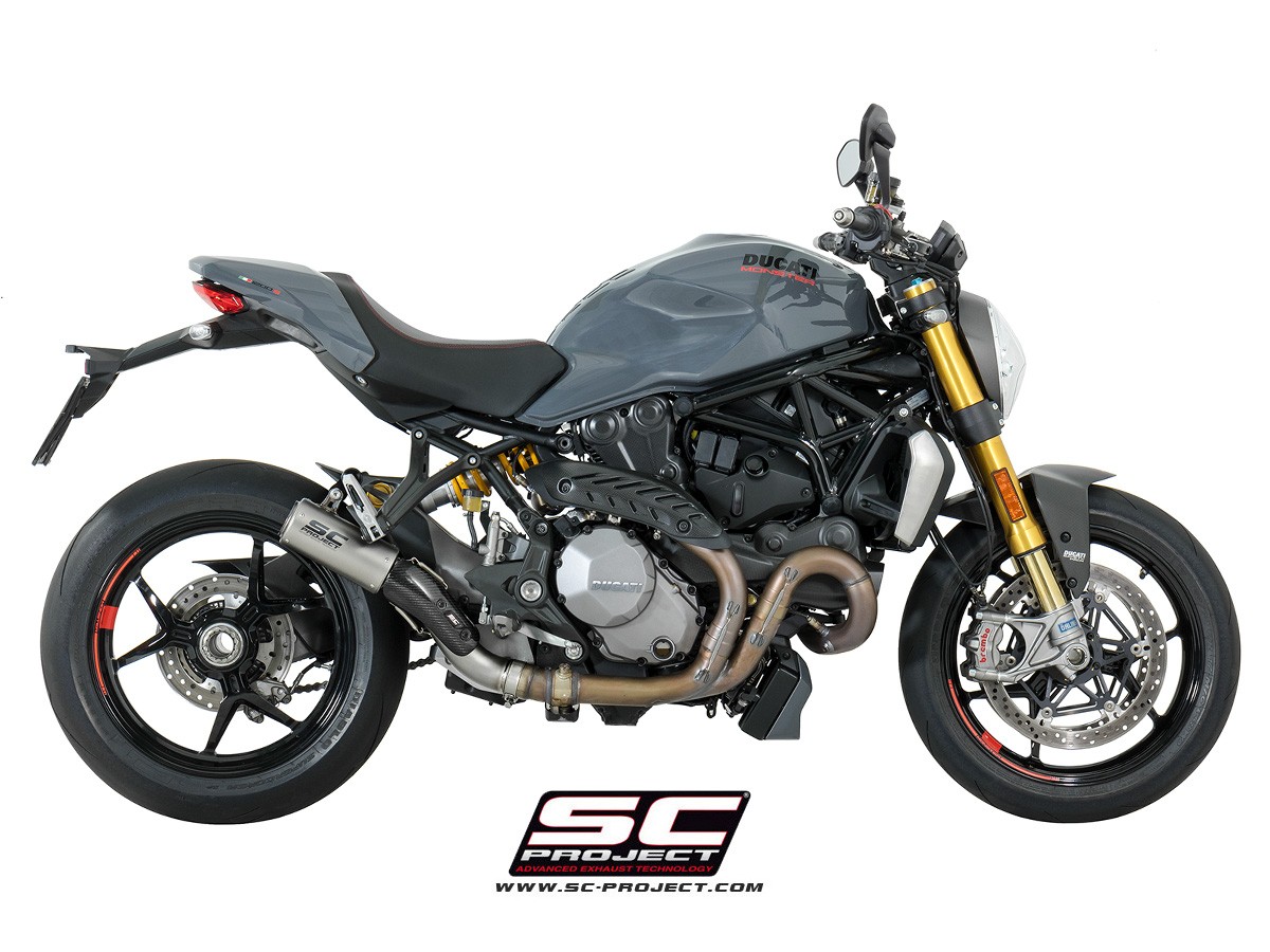 SC-Project Ducati Monster 1200S (17-18) CR-T Slip On Exhaust