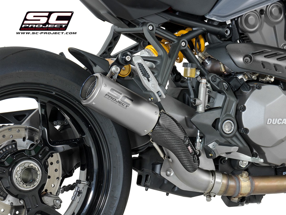 SC-Project Ducati Monster 1200S (17-18) CR-T Slip On Exhaust