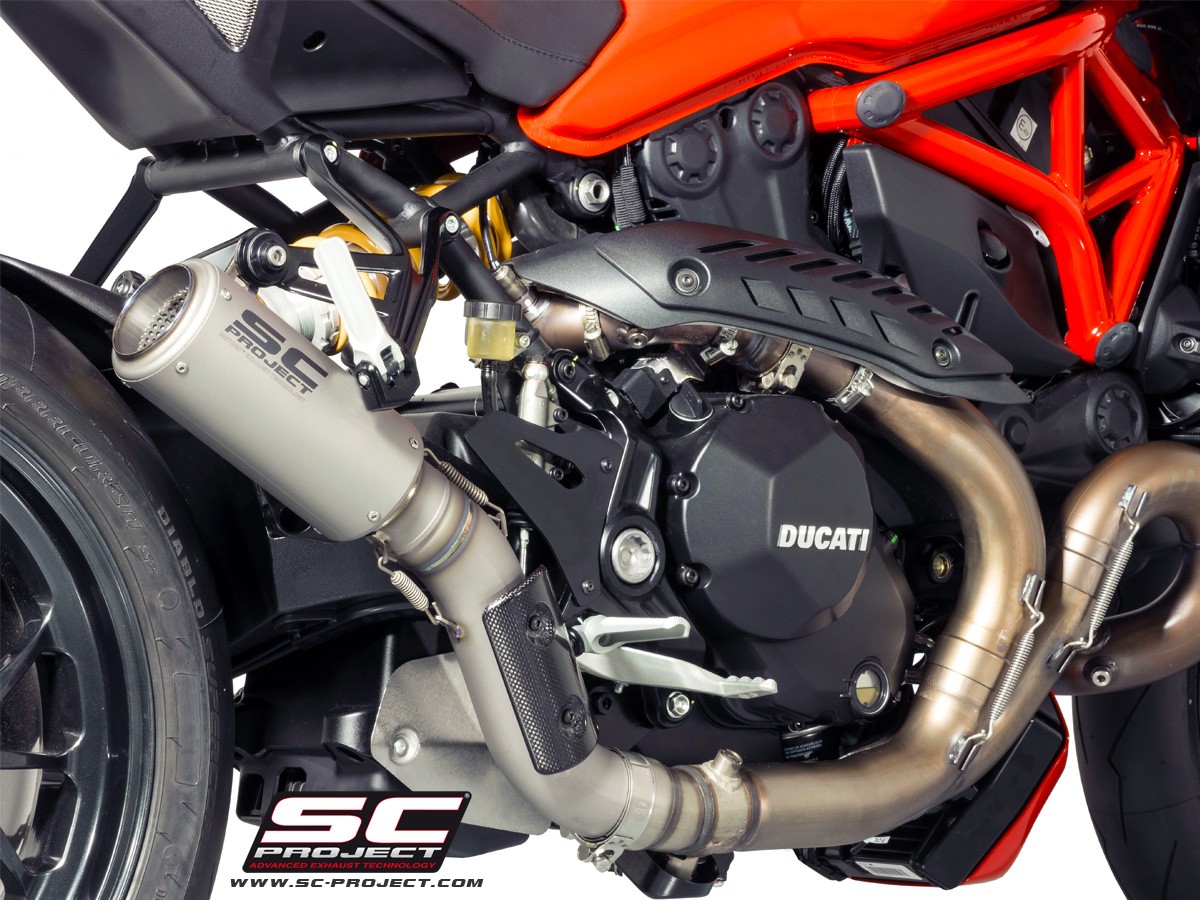 SC-Project Ducati Monster 1200 (17-18) & 1200R (16-18) CR-T Slip On Exhaust