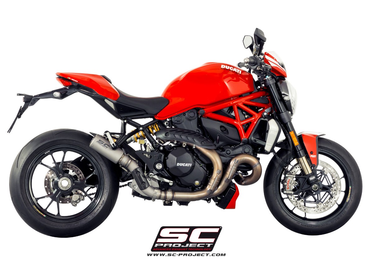 SC-Project Ducati Monster 1200 (17-18) & 1200R (16-18) CR-T Slip On Exhaust