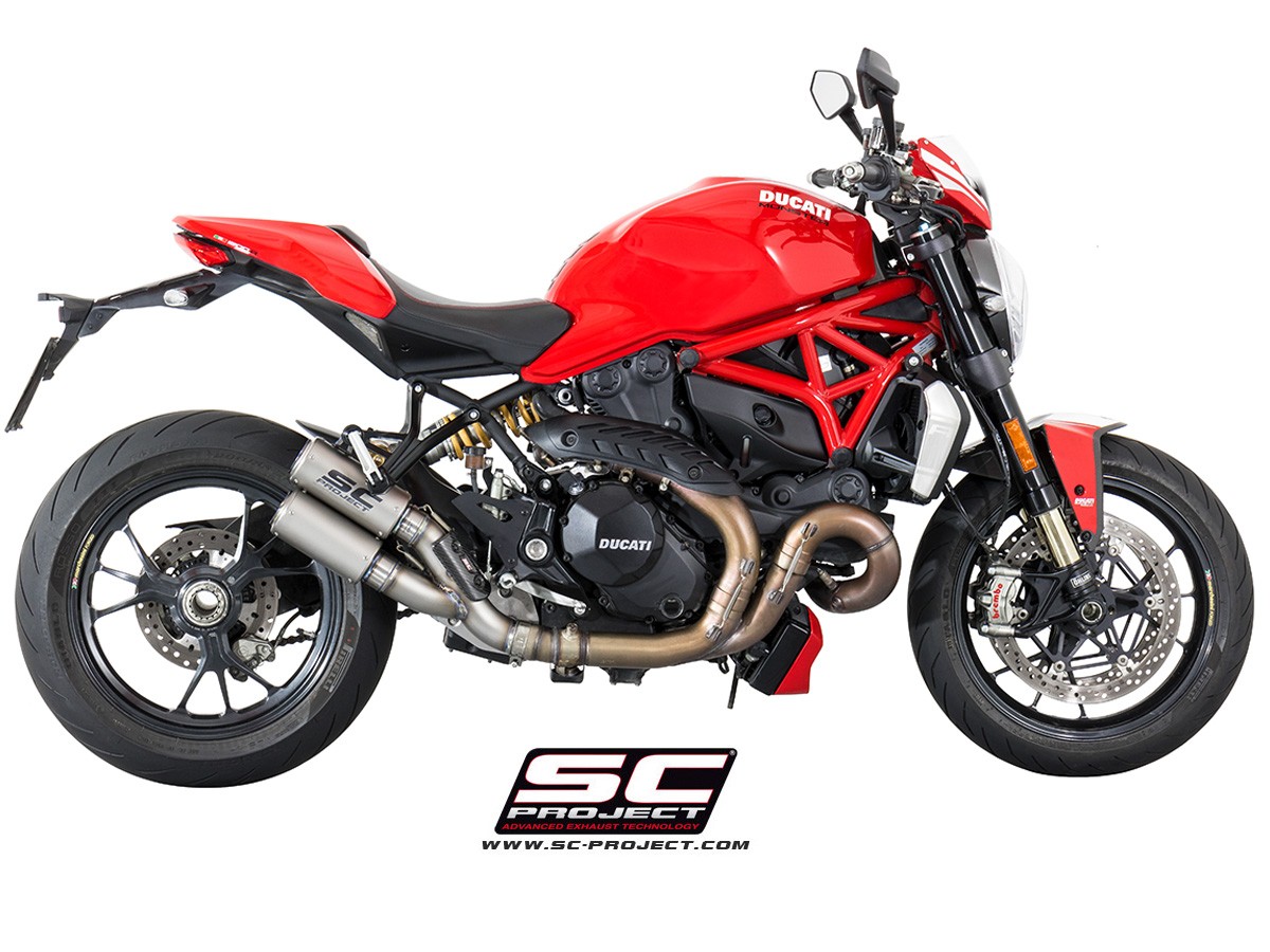 SC-Project Ducati Monster 1200 (17-18) & 1200R (16-18) Dual CR-T Slip On Exhaust