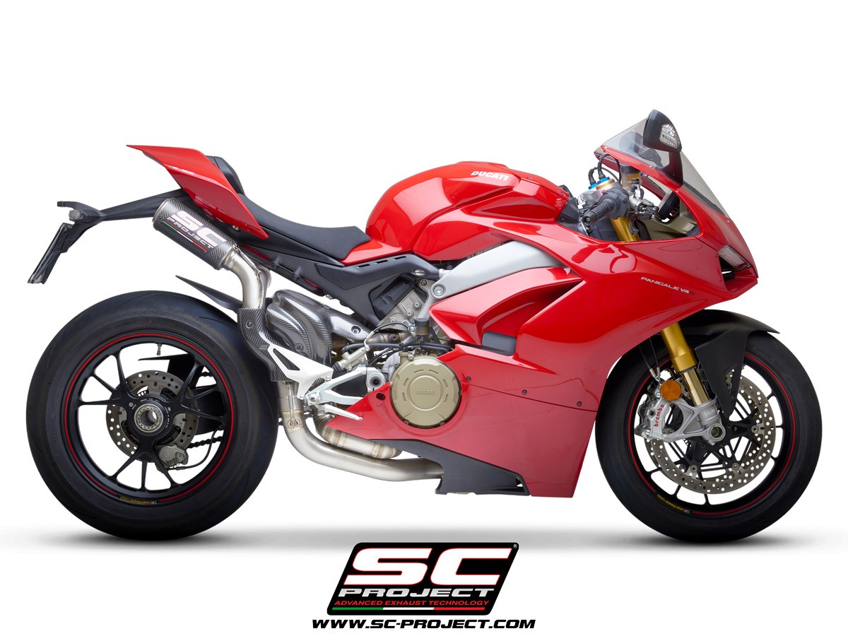 SC-Project CR-T Titanium Half System Exhaust - Ducati Panigale V4 / V4 S (2018-21) V4 Speciale (2018-2019)
