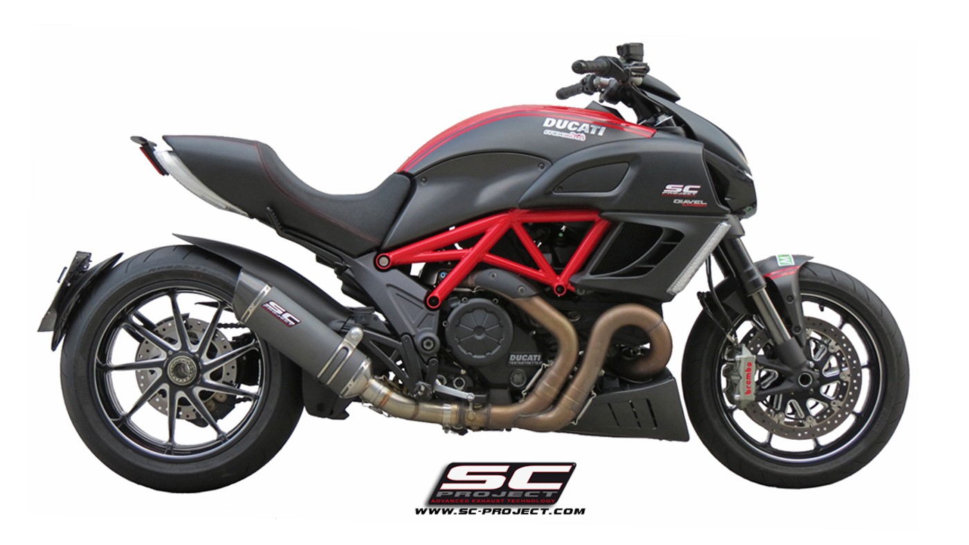 SC-Project 2010-2018 Ducati Diavel Oval Slip On Exhaust