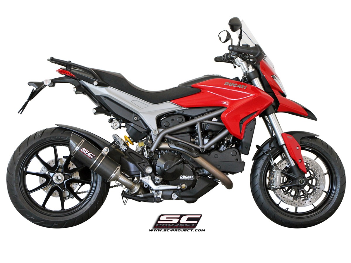 SC-Project Oval Low Mount Slip On - Ducati Hypermotard 821 / SP (13-15), Hypermotard 939 / SP (16-18), Hyperstrada (13-15)