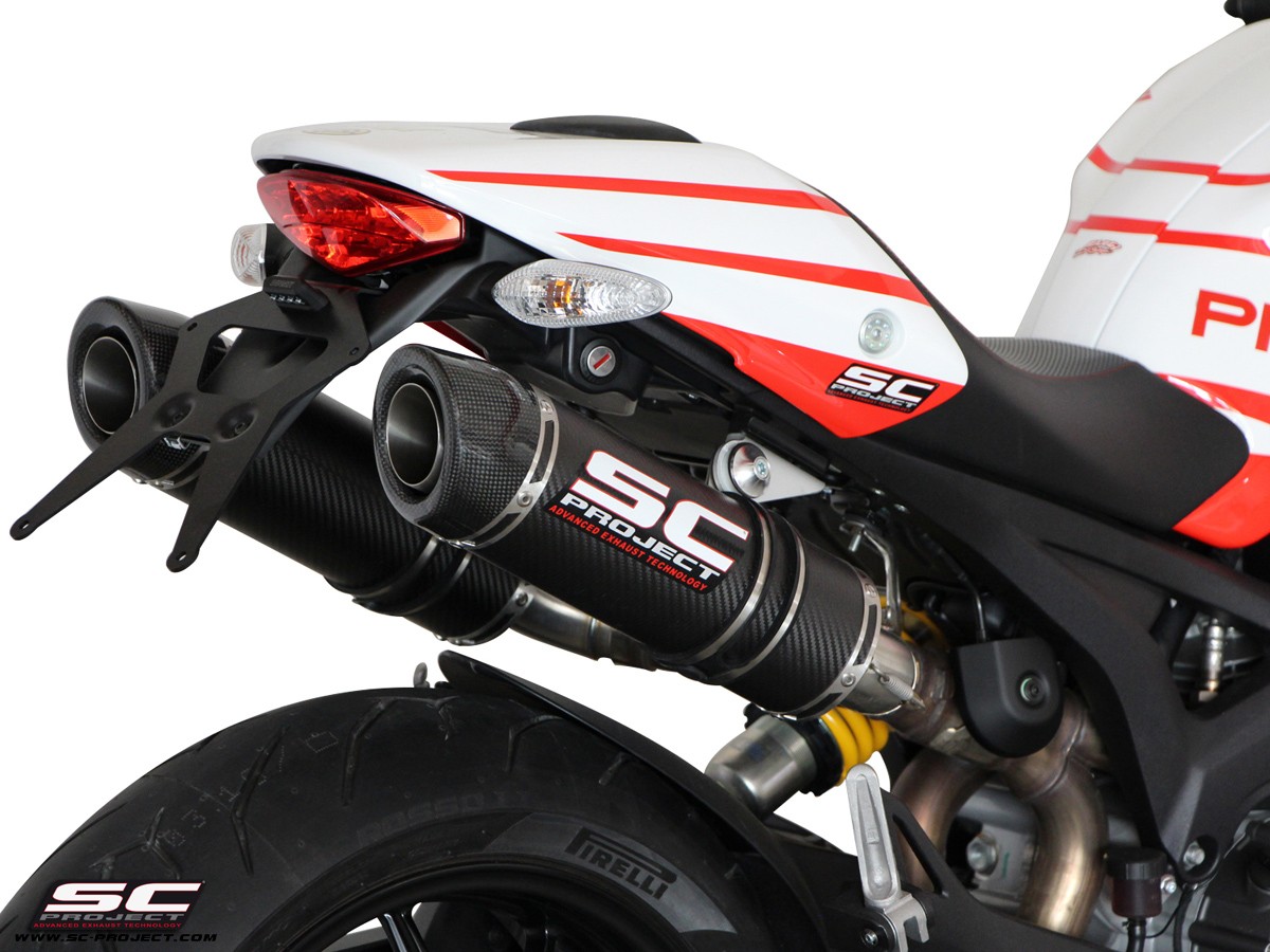SC-Project Ducati Monster 696 / 796 / 1100 GP-Tech Slip On Exhaust