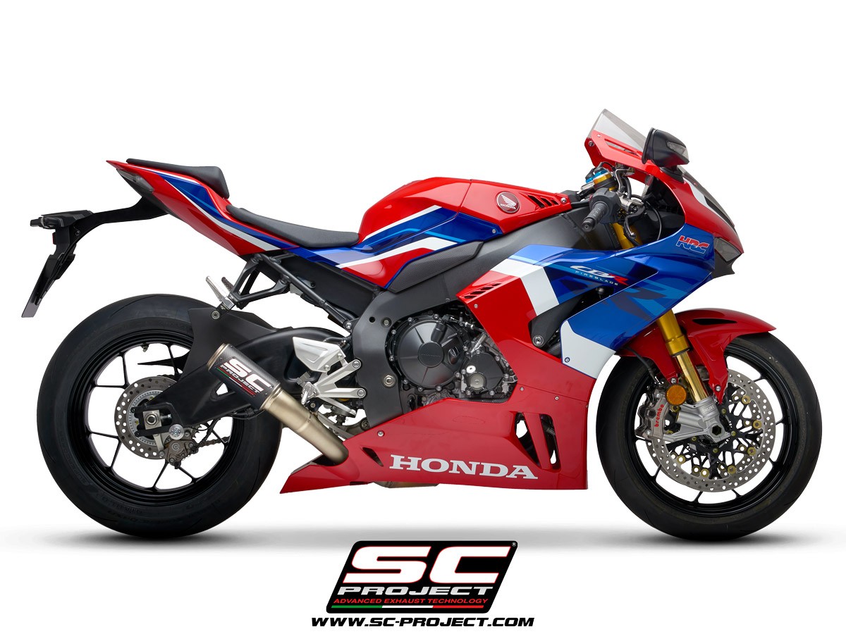 SC-Project CR-T Slip-On Exhaust with Titanium Link Pipe | Honda CBR1000RR-R (2020-2023)