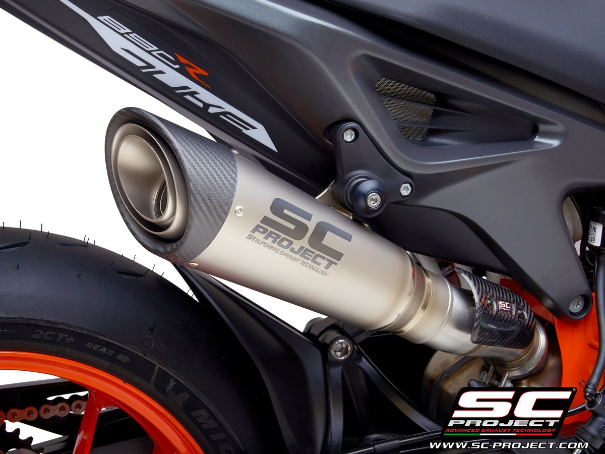 SC-Project S1 Slip-On Exhaust KTM 790 Duke 2018+ / 890 Duke R 2020+