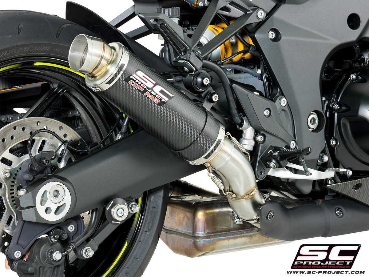 SC-Project GP M2 Slip Ons - Kawasaki Z1000 2017-2018