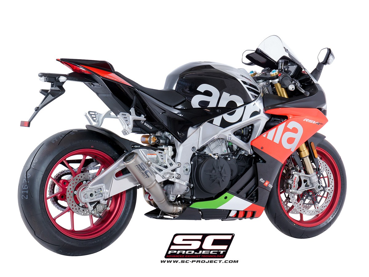 SC-Project 2017-2018 Aprilia RSV4 / Tuono V4 CR-T Low Mount Racing Exhaust
