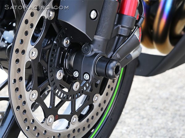 Sato Racing Kawasaki ZX10 - R 2016 - 2020 H2SX 2018 - 2021 Front Axle Sliders