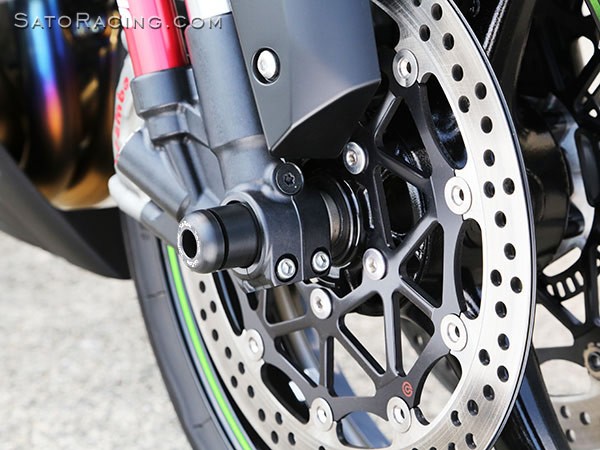 Sato Racing Kawasaki ZX10 - R 2016 - 2020 H2SX 2018 - 2021 Front Axle Sliders