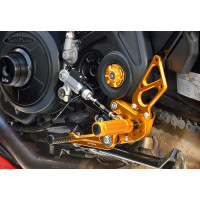 Sato Racing Rearsets Ducati Diavel 1260 (2020+) - for Ducati Quickshifter