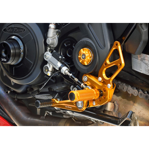 Sato Racing Rearsets Ducati Diavel 1260 (2020+) - STANDARD shifter