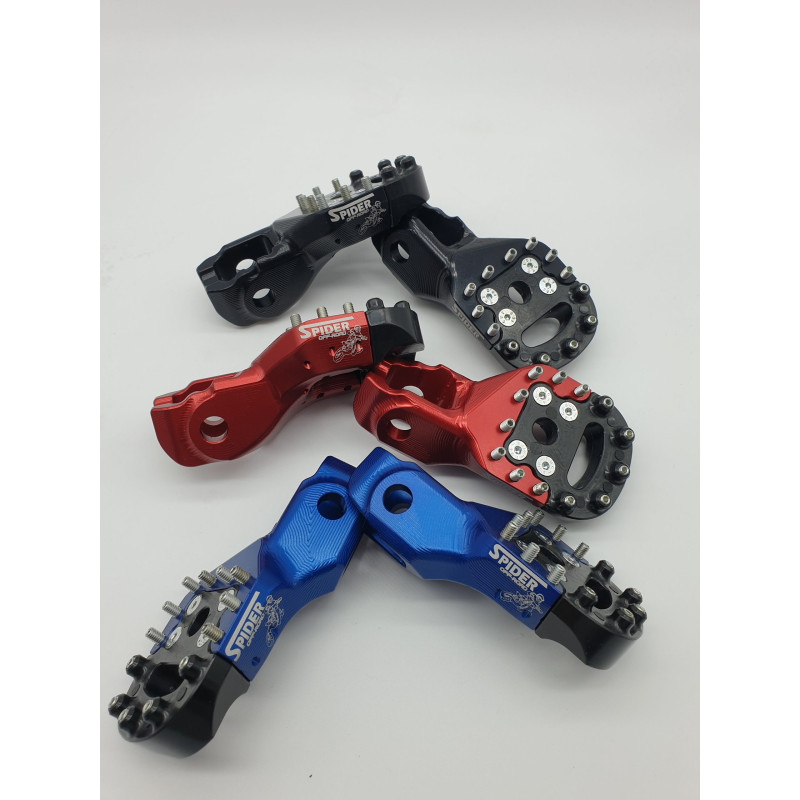 Spider Off-Road Monoblock Supermoto Footpegs - Honda CRF 450 (2017-2026)