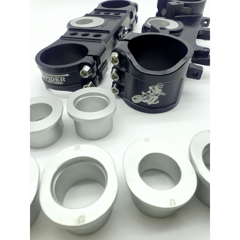 Spider Off-Road Supermoto Adjustable Triple Clamp Set - 2021+ Honda CRF450R Spider Off-Road Supermoto Adjustable Triple Clamp Set - 2021+ Honda CRF450R