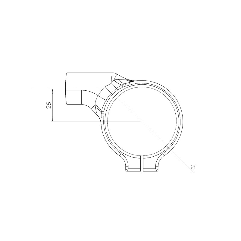 Spider Racing Billet Aluminum Clip-On set | 25mm Offset | 50-55mm