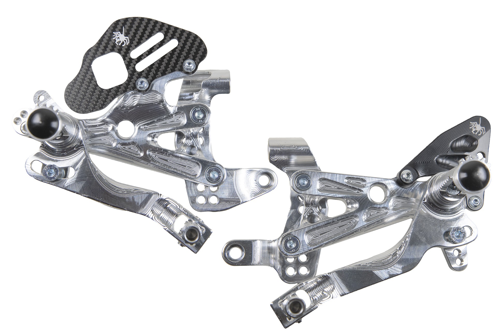 Spider Racing Billet Adjustable EVO rearsets | GP Shift | Ducati Panigale V4 / V4S / V4R (2025)