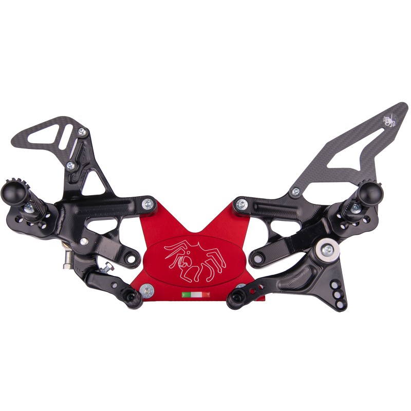 Spider Racing Billet Adjustable Rearsets | Standard / GP Shift | Yamaha YZF-R6 (2017-)