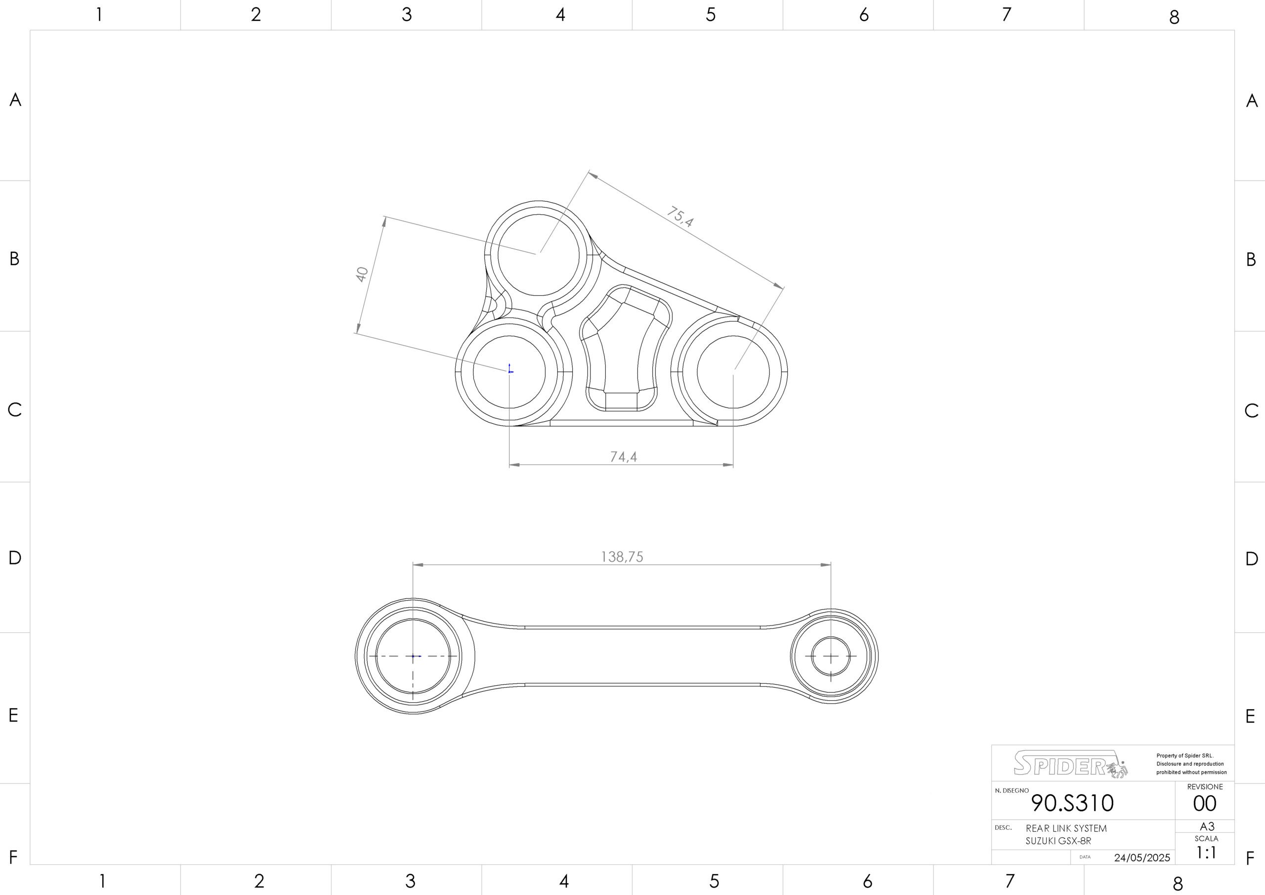 Spider Racing Billet Linkage System Kit | Suzuki GSX-8R (2023-2025)