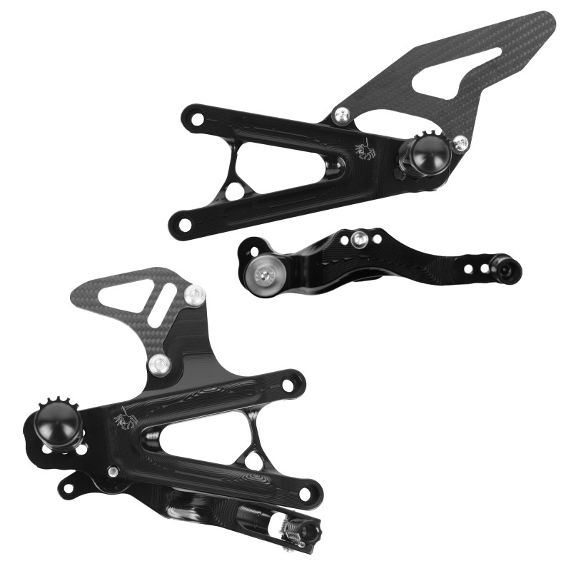 Spider Racing Billet Adjustable Rearsets | GP Shift | Triumph Daytona 765