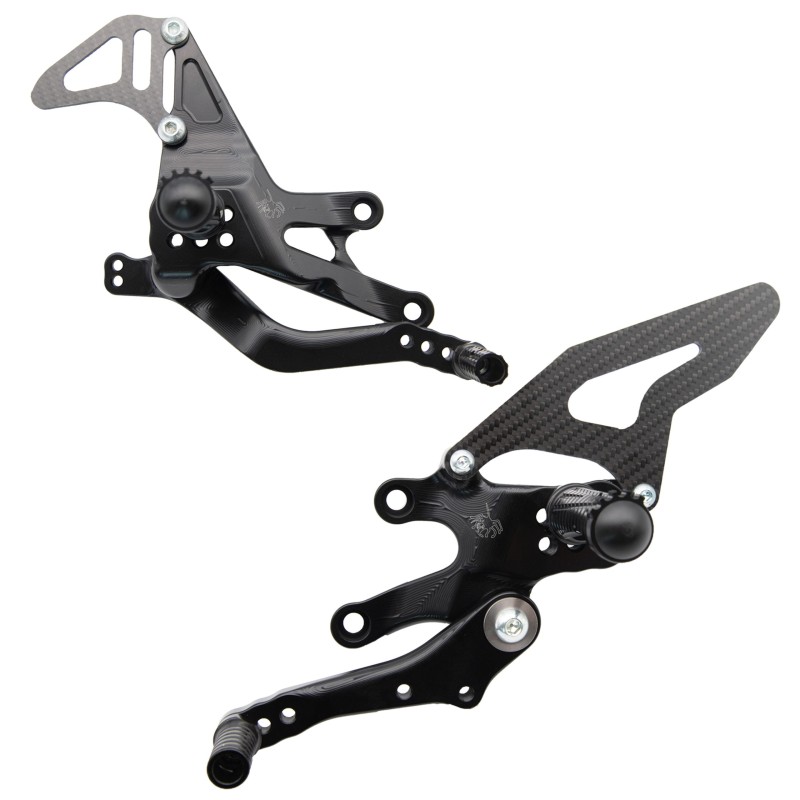 Spider Racing Adjustable Rearsets | Standard/GP Shift | Yamaha YZF-R7 (2020-2024)