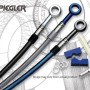 Spiegler Steel Braided BMW HP 4 Front Brake Line Kit 2013 - 2014 ( ABS )