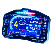 Starlane Davinci-II R Digital Color Dash, Lap Timer & Data Logger - Aprilia, BMW, Ducati, Honda, Kawasaki, Suzuki, Yamaha Starlane Davinci-II R Digital Color Dash, Lap Timer & Data Logger - Aprilia, BMW, Ducati, Honda, Kawasaki, Suzuki, Yamaha