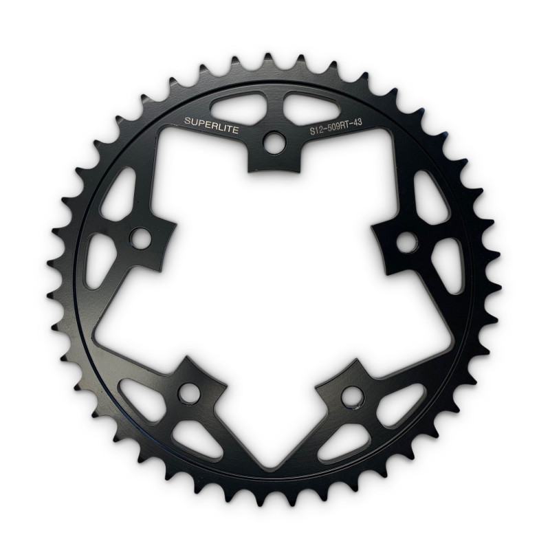520 Pitch - Superlite RST Series Black Steel Rear Sprocket for Yamaha R1/R1M (2015-2025) 520 Pitch - Superlite RST Series Black Steel Rear Sprocket for Yamaha R1/R1M (2015-2025)