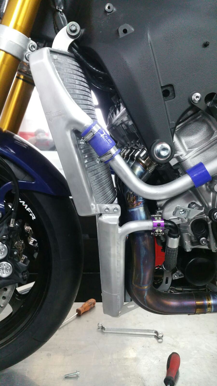 Taleo Tecnoracing Superbike Oil / Water Radiator Kit + Oil Set - 2015-2019 Yamaha YZF-R1 / R1M