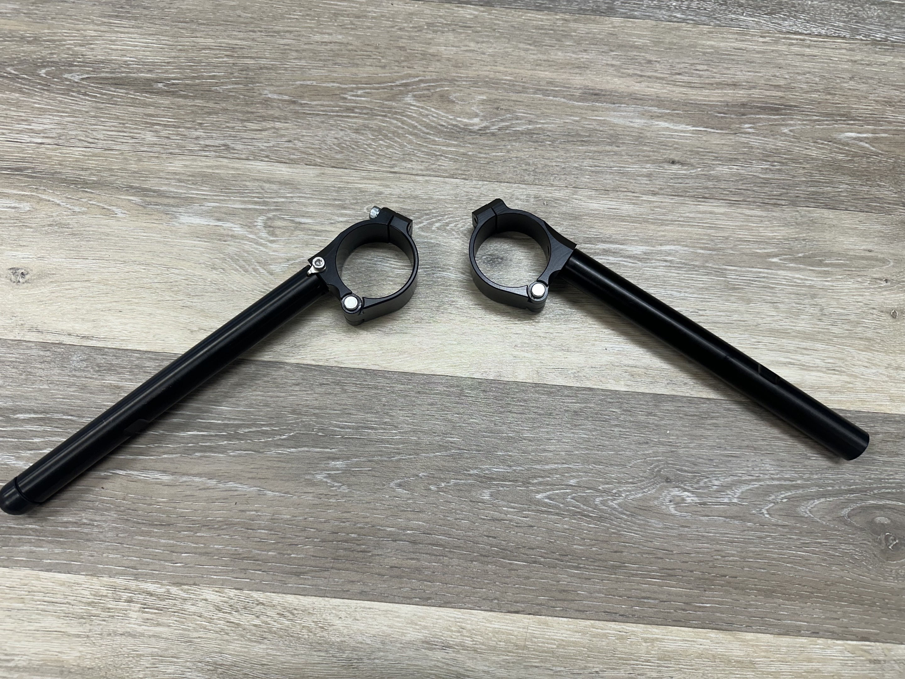 USED Evol Technology 52mm Clip Ons - Tangent Tube Design