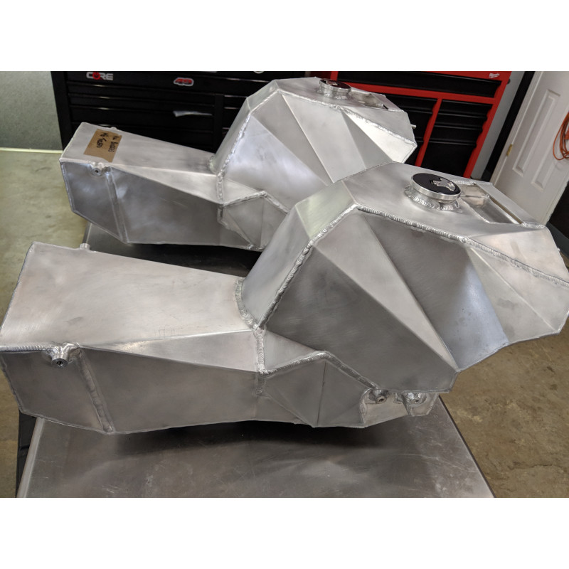 USED 2016-2024 Kawasaki ZX-10RR / ZX-10R Superbike Fuel Tank Set (x2) and Carbon Cover