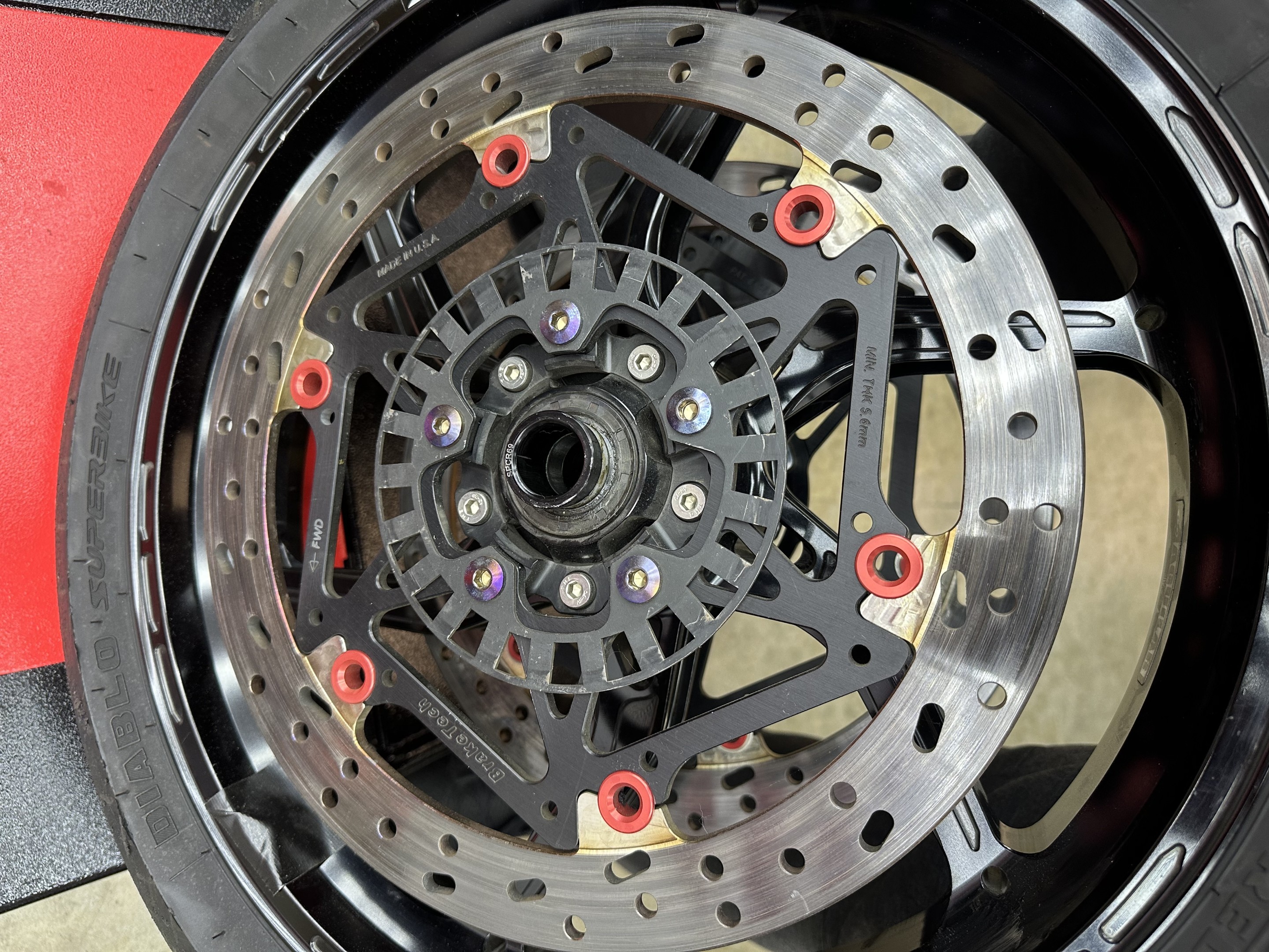 USED BrakeTech Axis 330 x 6.5mm Superbike Rotors Kit - 16-21 Kawasaki ZX-10R