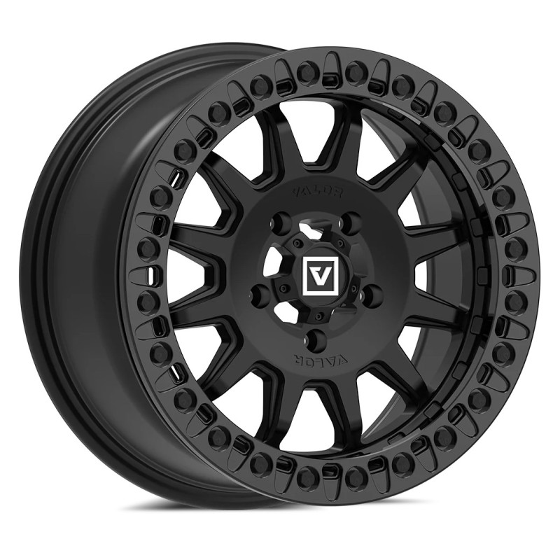 Valor Offroad V09 Beadlock Aluminum UTV Wheel | Satin Black Valor Offroad V09 Beadlock Aluminum UTV Wheel | Satin Black