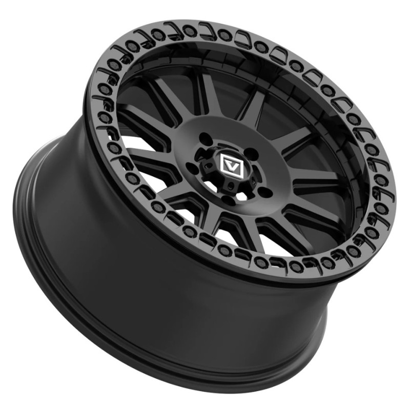 Valor Offroad V09 Beadlock Aluminum UTV Wheel | Satin Black Valor Offroad V09 Beadlock Aluminum UTV Wheel | Satin Black