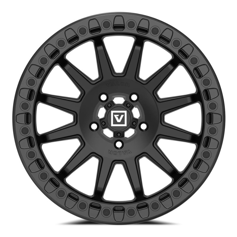 Valor Offroad V09 Beadlock Aluminum UTV Wheel | Satin Black Valor Offroad V09 Beadlock Aluminum UTV Wheel | Satin Black
