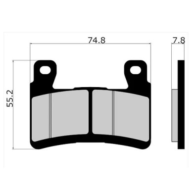 VESRAH VD-447 RJL-XX Brake Pad Kit for Kawasaki ZX-6R