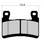 VESRAH VD-447 RJL-XX Brake Pad Kit for Kawasaki ZX-6R (2013-2022)