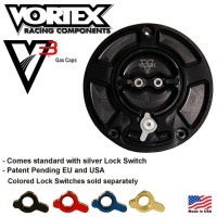 Vortex V3 Keyless Fuel Cap YZF-R1 / YZF-R6 / YZF-R9 / FZ & Other Yamahas